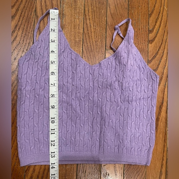 Daisy Lavender Knit Camisole - Picture 2 of 6